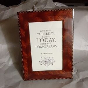 NWOT Italy Natalini Hand Made Wood Marquetry Classic Wooden Picture Frame